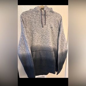 Hollister Men’s Hoodie Sweater gray ombré Size L